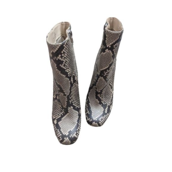 Steve Madden Pixie Snakeskin Print Mid-Calf Booties 8.5 M - Picture 2 of 9